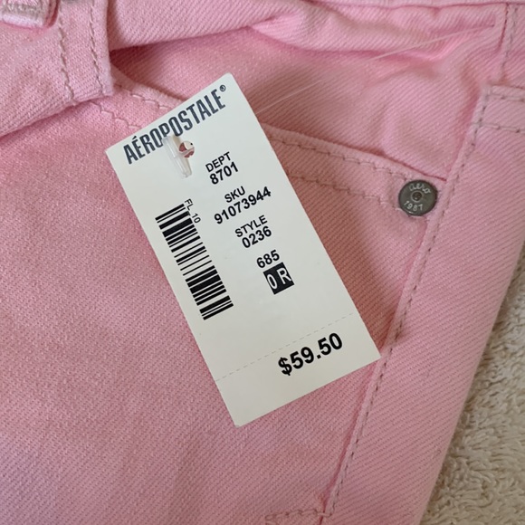 Girls Pink Skinny Jeans - Picture 3 of 4